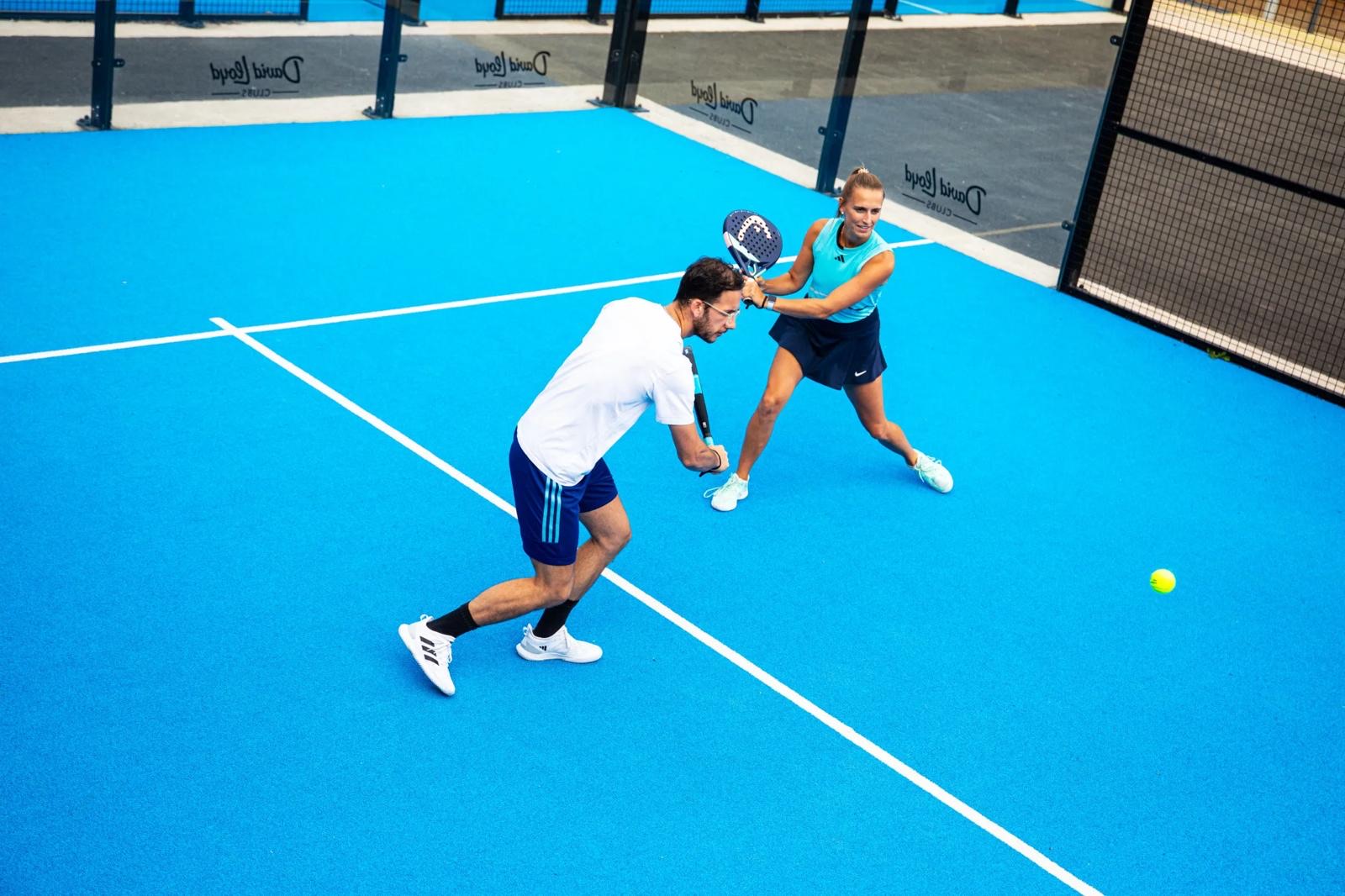 Members playing padel at David Lloyd